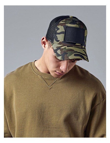 BEE-B641-Removable Patch Snapback Trucker 2